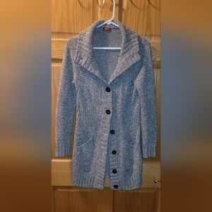 NWOT Merona Heathered Cardigan Sweater LARGE WOMENS WARM FANCY CLASSY NVR WORN
